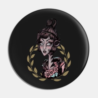 Gothic Scorpio Illustration Pin