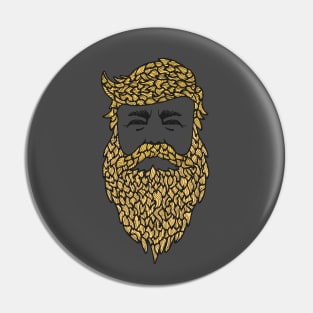 Yellow Beard Man Pin