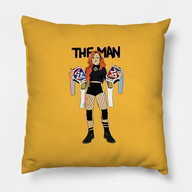 Becky Lynch Warrior Pillow by jojoerashop