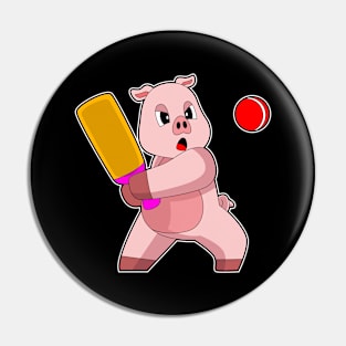 Pig Cricket Cricket bat Pin