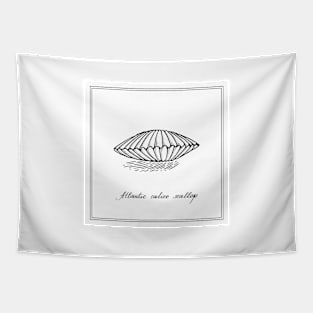 Atlantic Calico Scallop. Retro style illustration. Tapestry