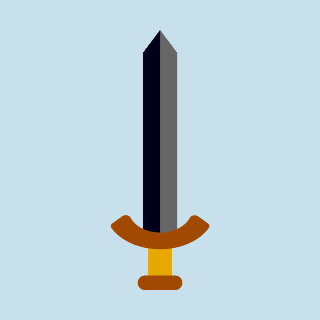 Minimalist Sword Icon (Dark) by Graograman