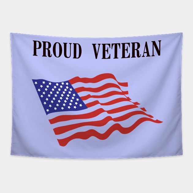 Proud Veteran US Army Tapestry by teakatir