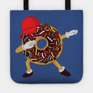 Funny Dabbing Boy Chocolate Sprinkle Donut Tote