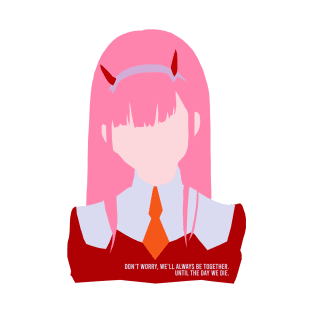 Zero Two Minimalistic Illustration T-Shirt