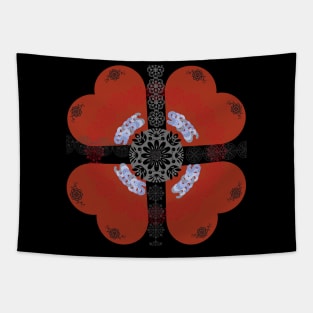 flower petal geometric shape Tapestry