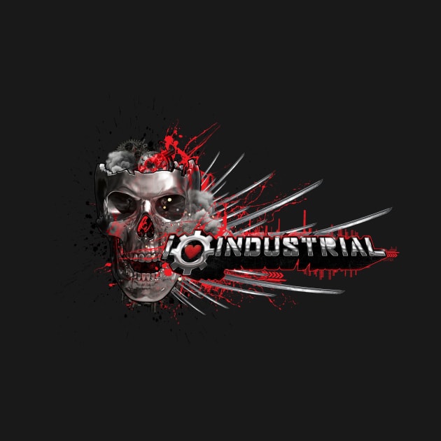 I really Love Industrial Shirt Design! by Mighty Mike Saga