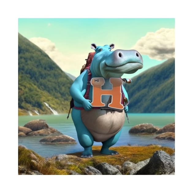 Letter H for Hiking Hippo from AdventuresOfSela by Parody-is-King