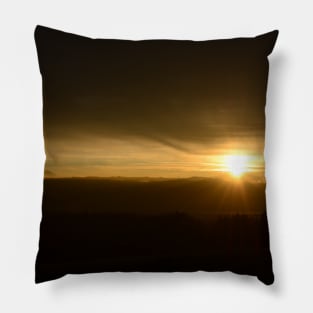 Swiss Alps Sunset / Swiss Artwork Photography Pillow