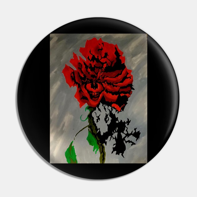 Nothing says I love you like a sadistic killer clown in a rose Pin by Bill's Pop Art Mart