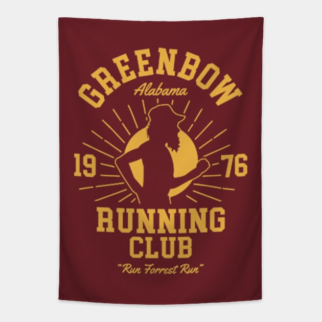 Greenbow Alabama Running Club Tapestry by Three Meat Curry