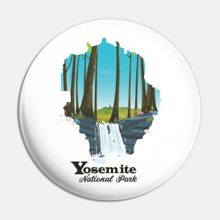 Yosemite National Park Travel map Pin