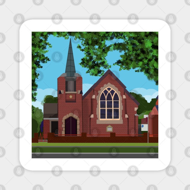 Berry Scots Church 2023 Magnet by Donnahuntriss