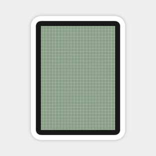 Mint green grid Magnet