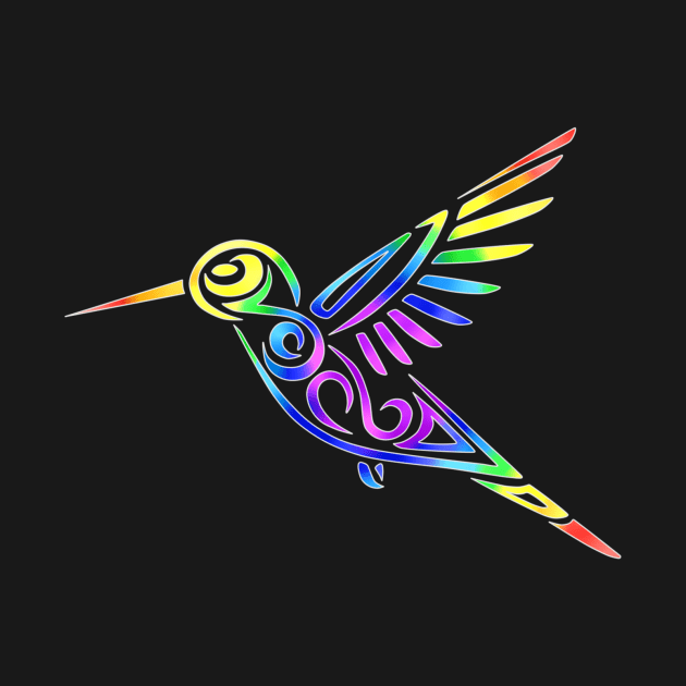 Tribal Hummingbird Design by Alaina Williams