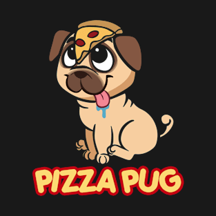 pizza pug dog T-Shirt