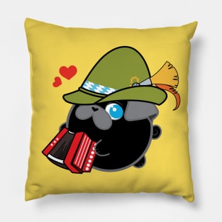 Poopy the Pug Puppy - Oktoberfest Pillow