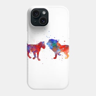 Lion couple Phone Case