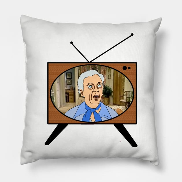 Mr Furley Pillow by The Angry Possum