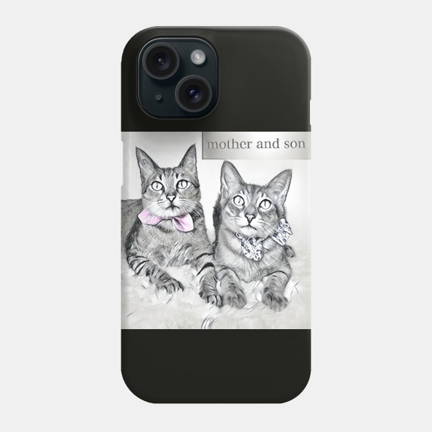 MOTHER AND SON ART Phone Case by CATUNIVERSE