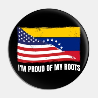 Proud Venezuela Flag, Venezuela gift heritage, Venezuelan girl Boy Friend Venezolano Pin