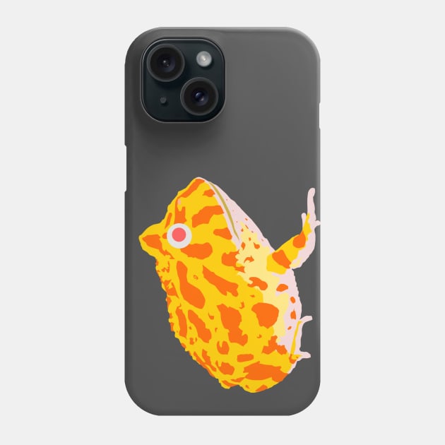 Albino Pacman frog Phone Case by stargatedalek