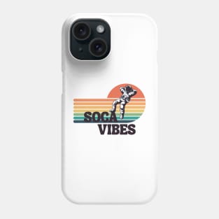 Soca Vibes Astronaut White Background Phone Case