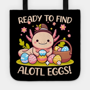 Ready To Find Alotl Eggs Cute Axolotl Easter Tote