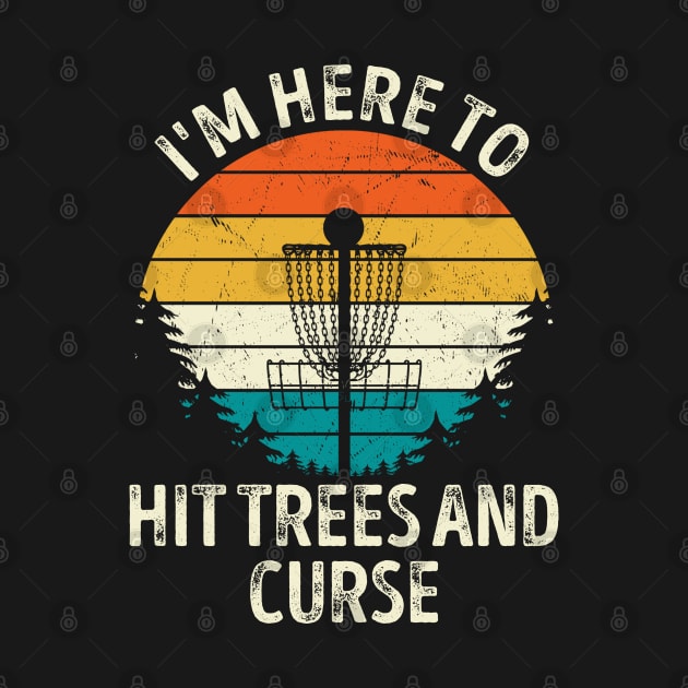 Funny Disc Golf Hit Trees and Curse Vintage Disc Golf by rebuffquagga