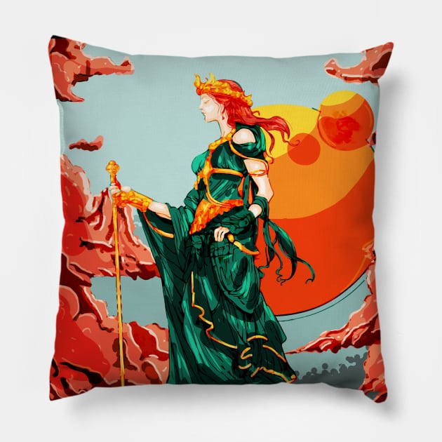 Goddess Pillow by siriusreno
