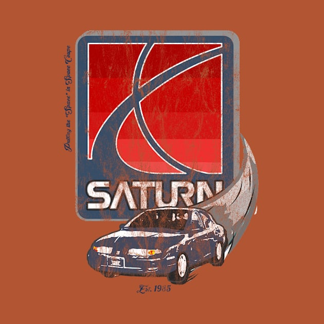 Saturn Motors Vintage Tee by scornely