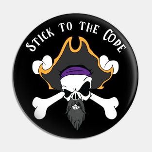 The Pirate Jolly Roger, Stick to the Code Pin