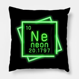 Neon Element Chemistry Periodic Table Science Nerd Kids Boys Pillow