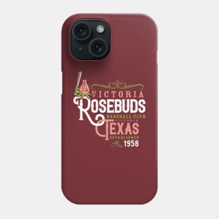 Victoria Rosebuds Baseball Phone Case