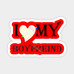 i love my boyfreind Magnet