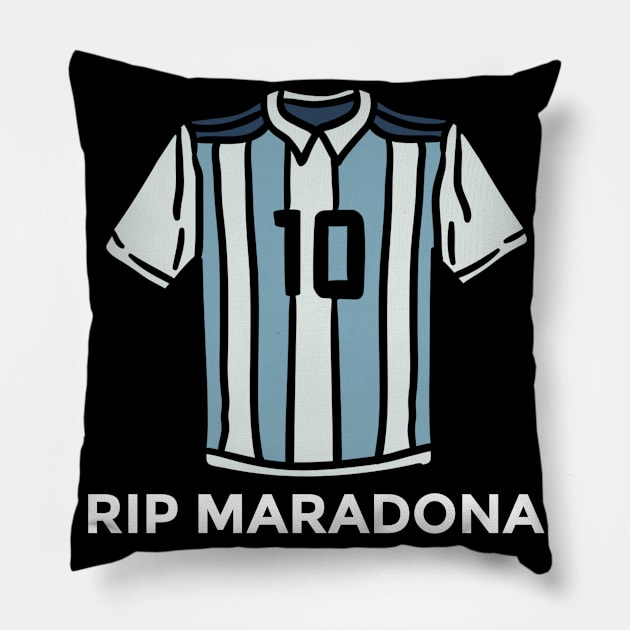 rip maradona Shirt Pillow by pmeekukkuk