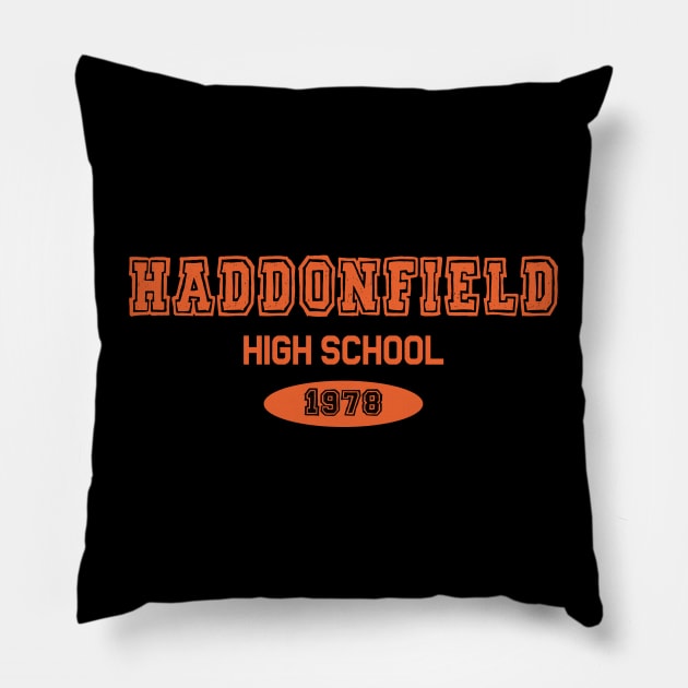 Vintage Haddonfield High School 1978 Funny Halloween Pillow by Exosia store