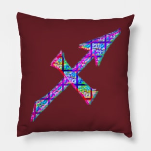 Sagittarius Psychedelic Pillow