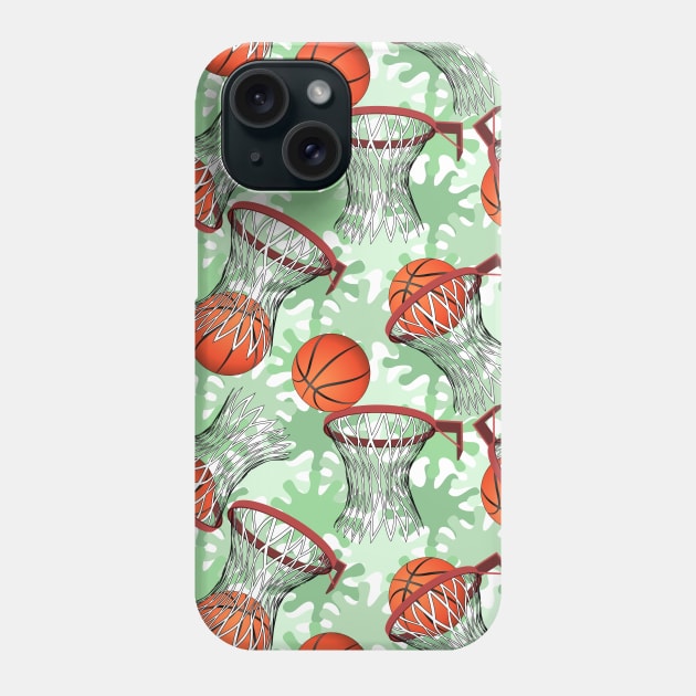 Basketball Pattern Phone Case by Designoholic