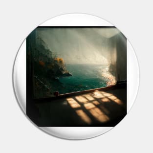 Golden sun on the Amalfi Coast III Pin