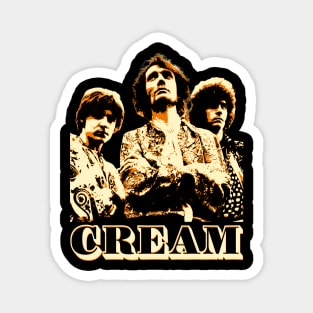 Cream Retro Aesthetic Fan Art Design Magnet