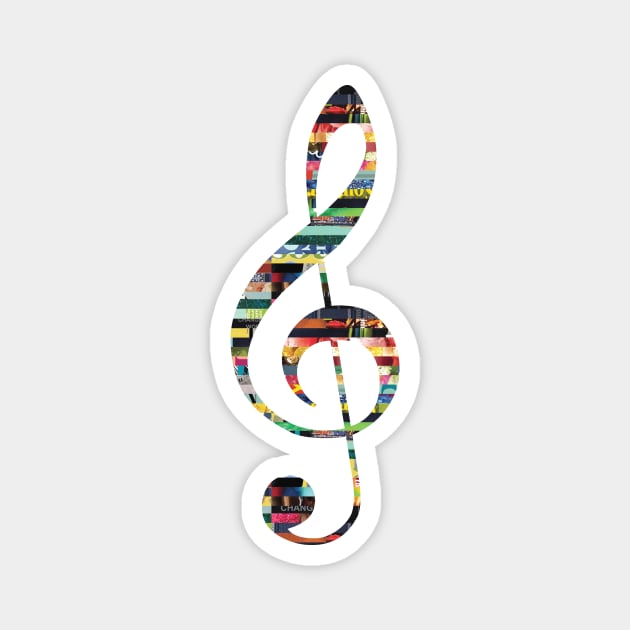 Treble Clef Magnet by Haptica