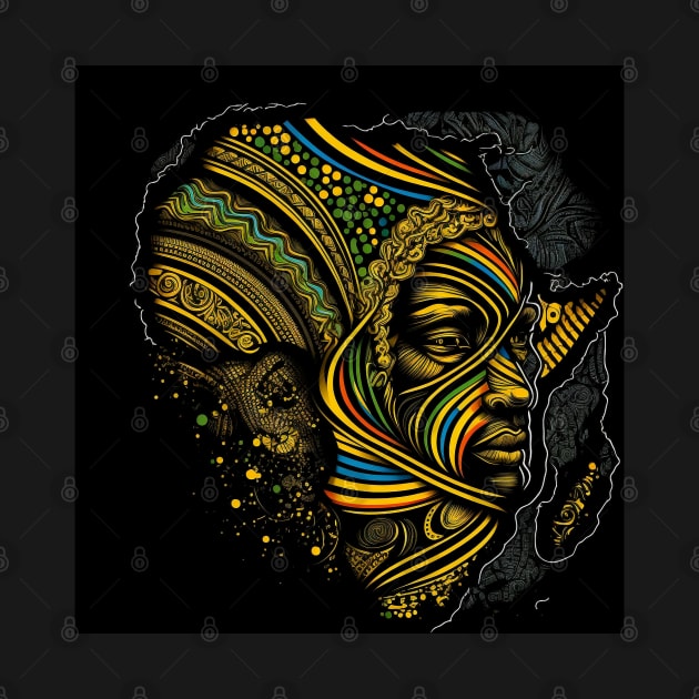 African Print Design by Buff Geeks Art