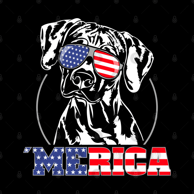 Proud Rhodesian Ridgeback American Flag Merica dog by wilsigns