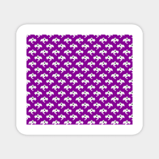 Purple Ghost Pattern Magnet