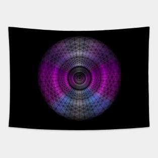 Magical Colour Spiral Pink Tapestry