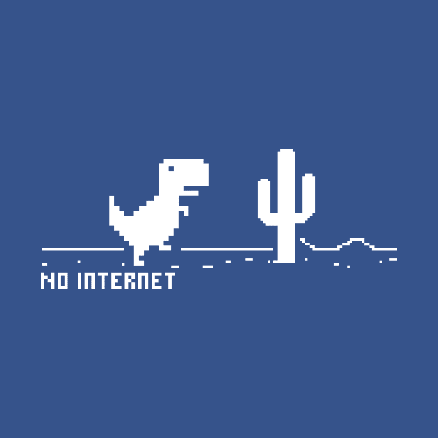 White Dinosaur > No internet by BlazeComics