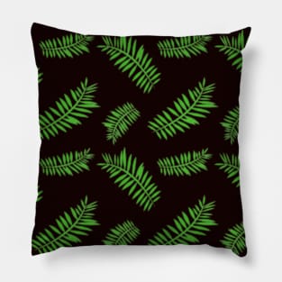 Palm leaves. Pillow