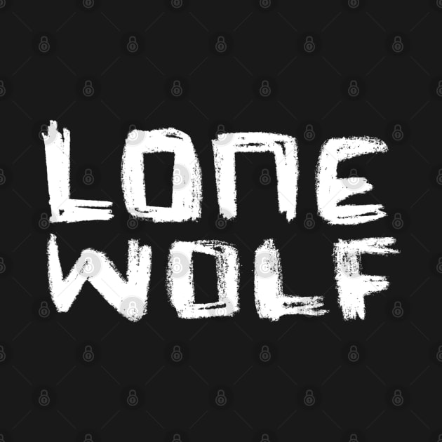 Lone Wolf Hand Type Design by badlydrawnbabe