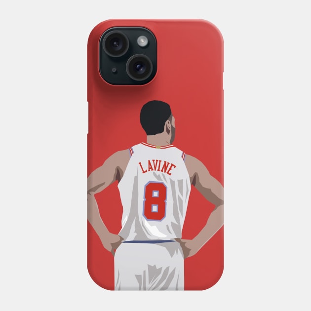 Zach LaVine Back-To Phone Case by rattraptees